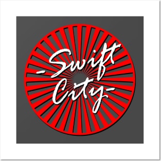 Swift City Shadow Text Target 3 Posters and Art